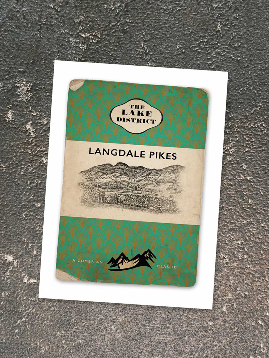 Langdale Pikes - Blank Greeting Card card The Northern Line